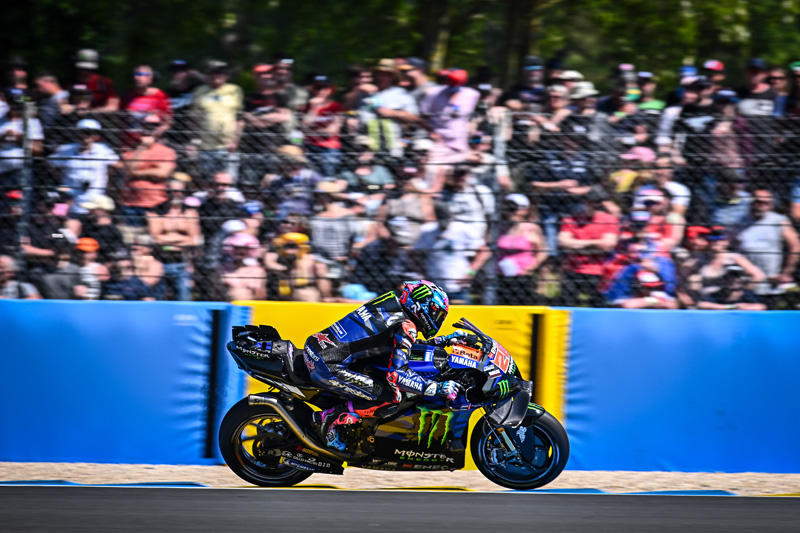 主场大奖赛上，#20 法比奥·夸塔拉罗（YZR-M1）在自由练习中位列第10名，直接晋级Q2