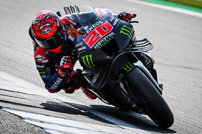 #20 法比奥·夸塔拉罗（YZR-M1）以第16名的身份完成首日的练习赛
