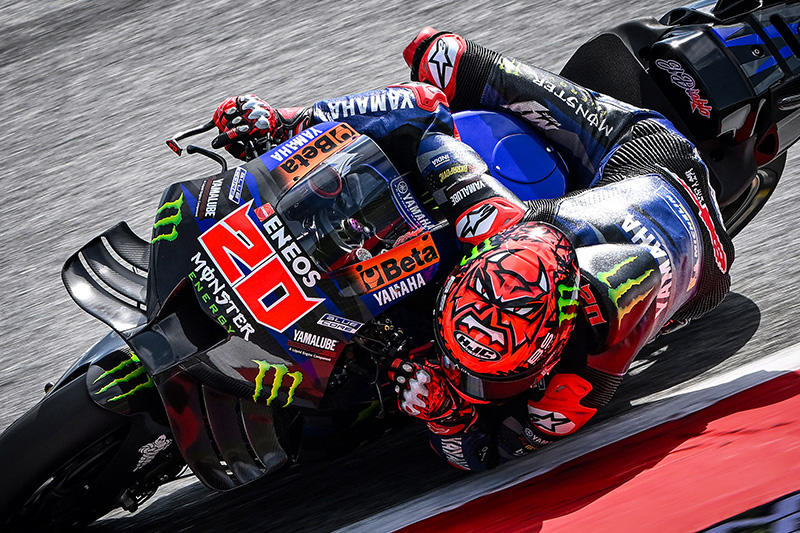 斯皮尔堡红牛赛道／奥地利（4.348km）比赛首日，#20 法比奥·夸塔拉罗（YZR-M1）获得第13名，以0.1秒之差未能跻身前10