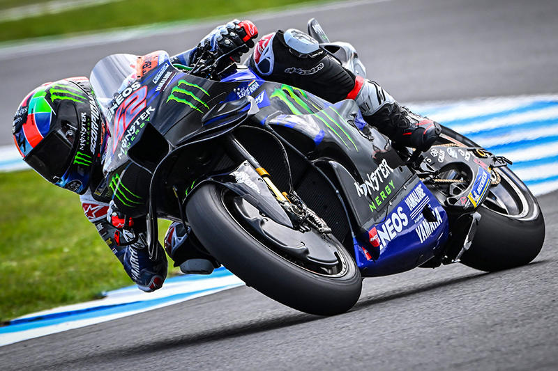 #42 亚历克斯·林斯（YZR-M1）在首日练习赛中位列第10名，成功晋级Q2