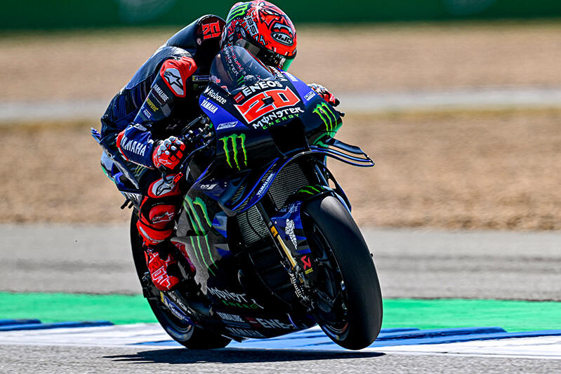 MotoGP：#20 法比奥·夸塔拉罗在自由练习中以第8的排名决定出战明天的Q2