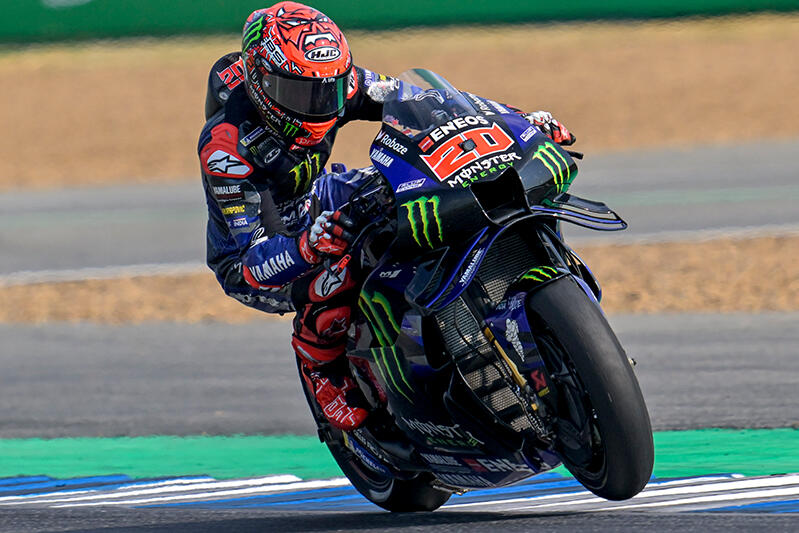 MotoGP：#20 法比奥·夸塔拉罗以第15名的成绩完赛