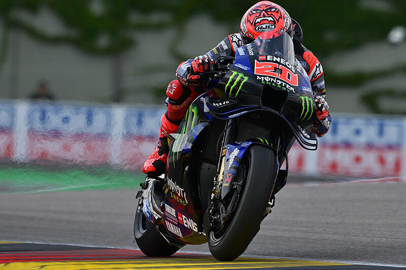 MotoGP：#20法比奥·夸塔拉罗（YZR-M1）在自由练习赛中收获第4名，决定出战Q2预赛