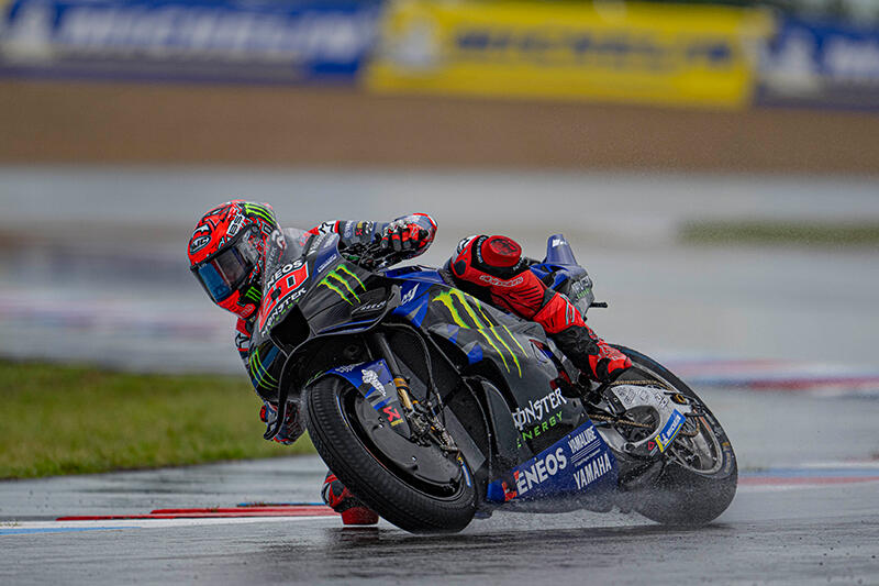 MotoGP：#20 法比奥·夸塔拉罗（YZR-M1）在自由练习赛中位居第3，成功晋级Q2预赛