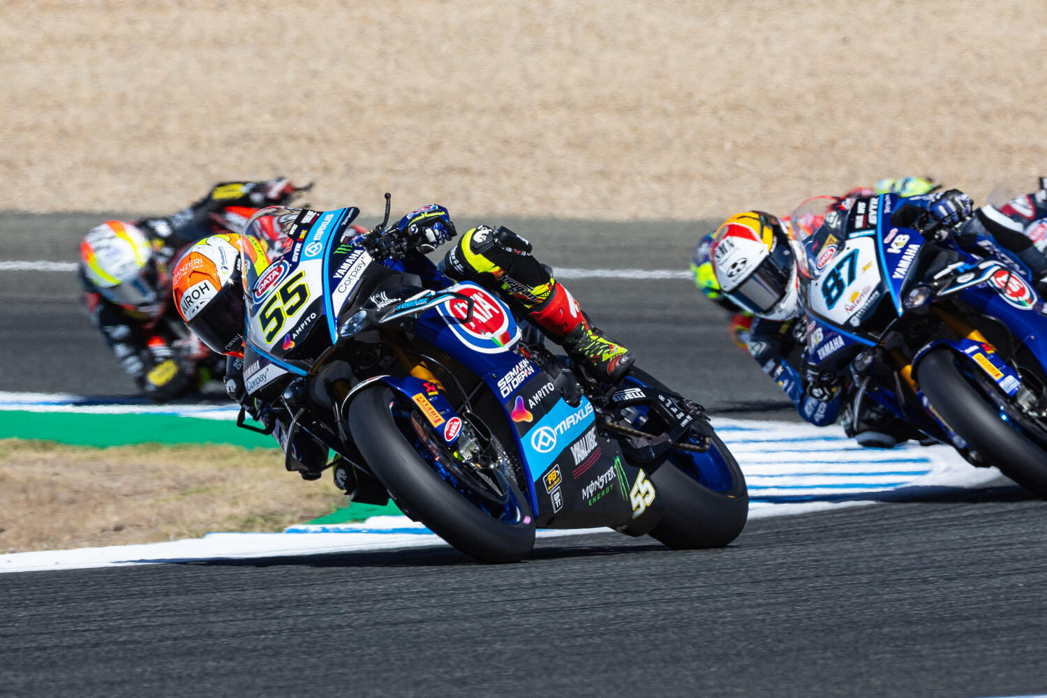 WorldSBK 10/18：#55 安德里亚·洛卡泰利（YZF-R1）在Race 1中收获第7名