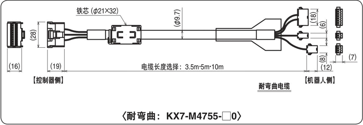 耐弯曲：KX7-M4755-□0
