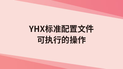 YHX标准配置文件